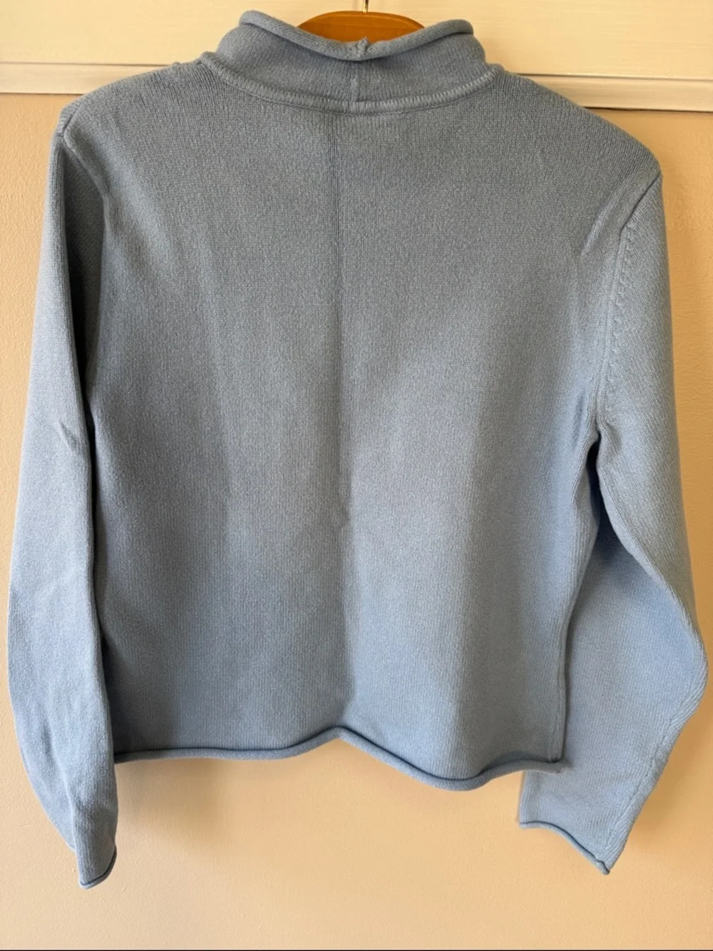 Bundle of Three Knit Sweaters - Gray, Light Blue, Camel - Picture 10 of 11
